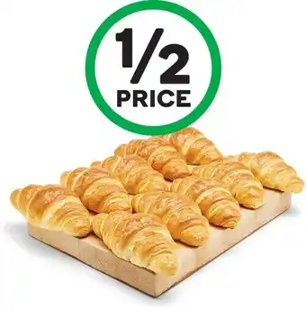 Woolworths Large Butter Croissant Pk 10* – From the Bakery offer