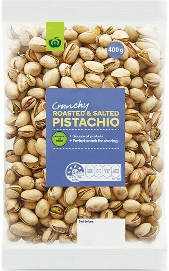 Woolworths Woolworths Australian Roasted & Salted Pistachios 400g offer