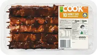 Woolworths Woolworths COOK Kebab Varieties with RSPCA Approved Chicken 750g – From the Meat Dept offer