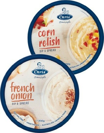 Woolworths Chris’ Dips 200g offer