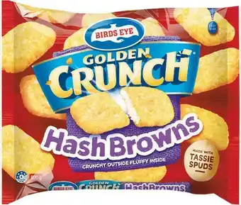 Woolworths Birds Eye Golden Crunch Hash Browns 800g offer