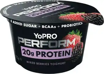 Woolworths Danone YoPRO Perform Yoghurt 175g offer