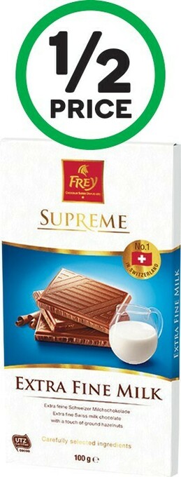 Woolworths Frey Chocolate Blocks 100g offer