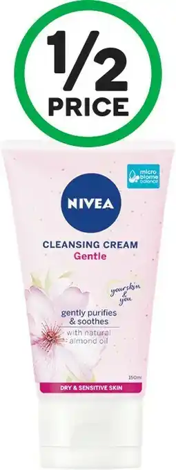 Woolworths Nivea Cleansing Cream Gentle Dry & Sensitive Skin 150ml offer