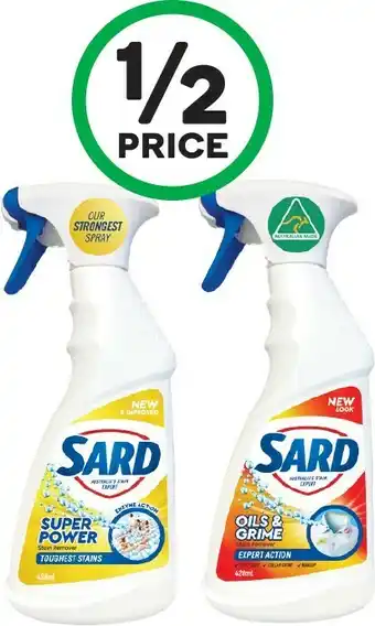 Woolworths Sard Stain Remover Spray 420-450ml offer