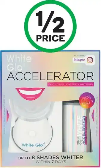 Woolworths White Glo White Accelerator Blue Light Kit Pk 1 offer