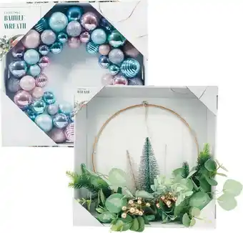Woolworths Christmas Bauble Wreath or Traditional Wreath offer