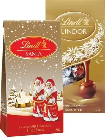 Woolworths Lindt Gifting Bag Varieties 80-125g offer