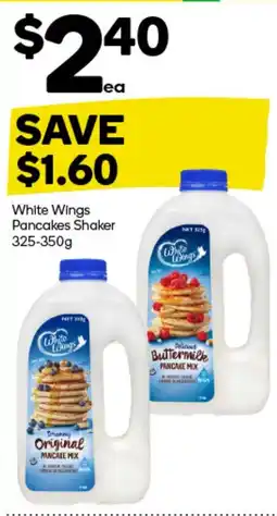Woolworths White Wings Pancakes Shaker offer