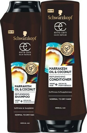 Woolworths Schwarzkopf Extra Care Shampoo or Conditioner 400ml offer