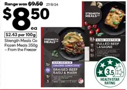 Woolworths Strength Meals Co Frozen Meals offer