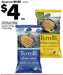 Woolworths Tyrrell's Crinkly Crisps offer