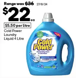 Woolworths Cold Power Laundry Liquid offer