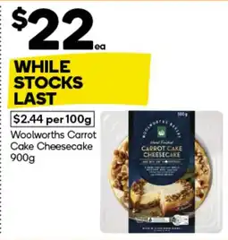 Woolworths Carrot Cake Cheesecake