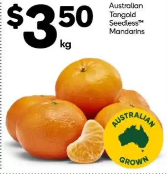 Woolworths Australian Tangold Seedless Mandarins offer