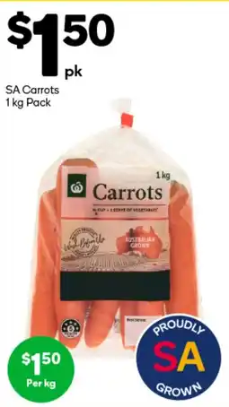 Woolworths SA Carrots Pack offer
