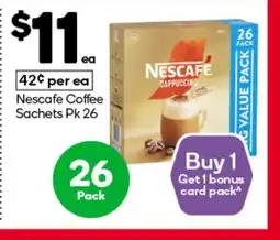 Woolworths Nescafe Coffee Sachets offer