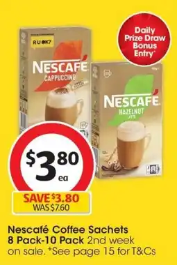 Coles Nescafé Coffee Sachets offer