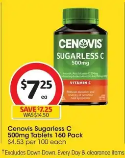 Coles Cenovis Sugarless C Tablets offer