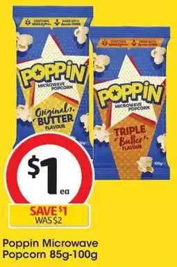 Coles Poppin Microwave Popcorn offer