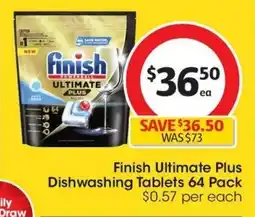 Coles Finish Ultimate Plus Dishwashing Tablets offer