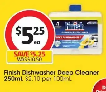 Coles Finish Dishwasher Deep Cleaner offer