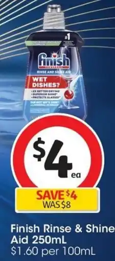 Coles Finish Rinse & Shine Aid offer