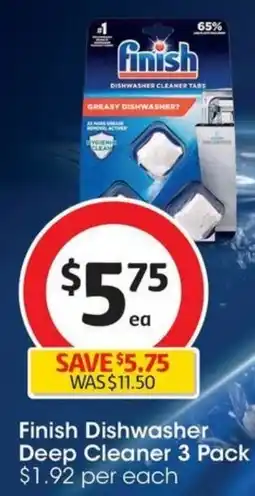 Coles Finish Dishwasher Deep Cleaner offer