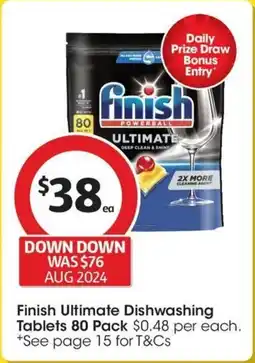 Coles Finish Ultimate Dishwashing Tablets offer