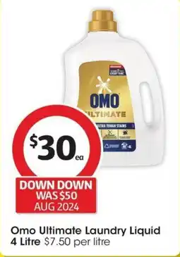Coles Omo Ultimate Laundry Liquid offer