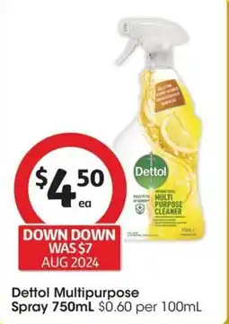 Coles Dettol Multipurpose Spray offer