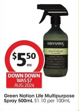 Coles Green Nation Life Multipurpose Spray offer