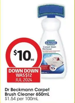 Coles Dr Beckmann Carpet Brush Cleaner offer