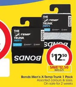 Coles Bonds Men's X-Temp Trunk 1 Pack offer