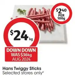 Coles Hans Twiggy Sticks offer