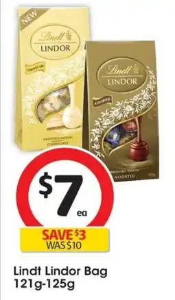 Coles Lindt Lindor Bag offer