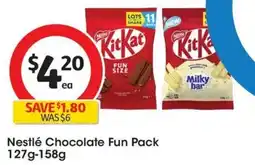 Coles Nestlé Chocolate Fun Pack offer