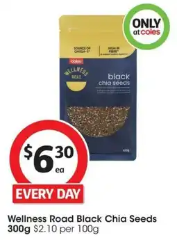 Coles Wellness Road Black Chia Seeds offer