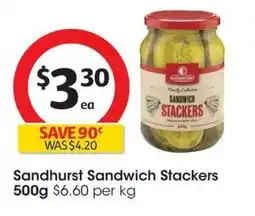 Coles Sandhurst Sandwich Stackers offer