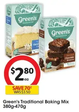 Coles Green's Traditional Baking Mix offer