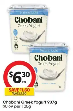 Coles Chobani Greek Yogurt offer