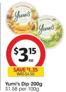 Coles Yumi's Dip offer