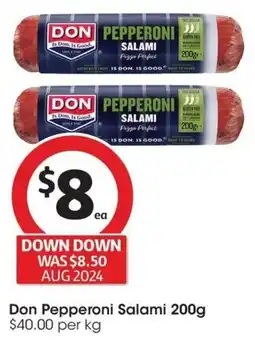 Coles Don Pepperoni Salami offer