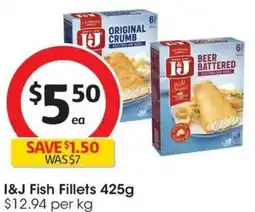 Coles I&J Fish Fillets offer