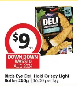 Coles Birds Eye Deli Hoki Crispy Light Batter offer