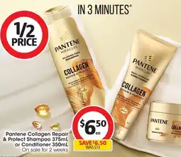 Coles Pantene Collagen Repair & Protect Shampoo or Conditioner offer