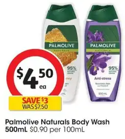 Coles Palmolive Naturals Body Wash offer