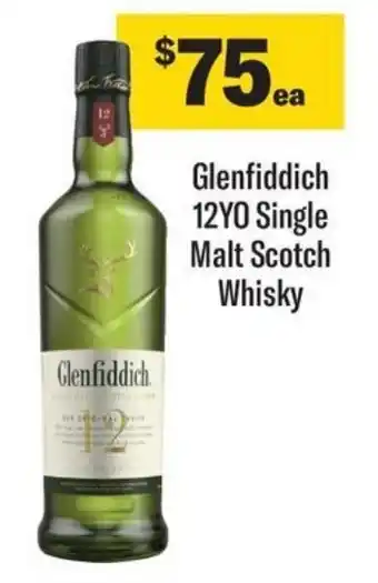 Coles Glenfiddich 12YO Single Malt Scotch Whisky offer