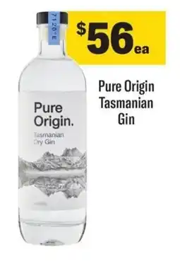 Coles Pure Origin Tasmanian Gin offer