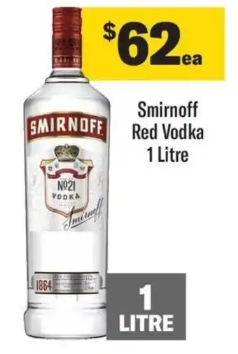 Coles SMIRNOFF Red Vodka offer